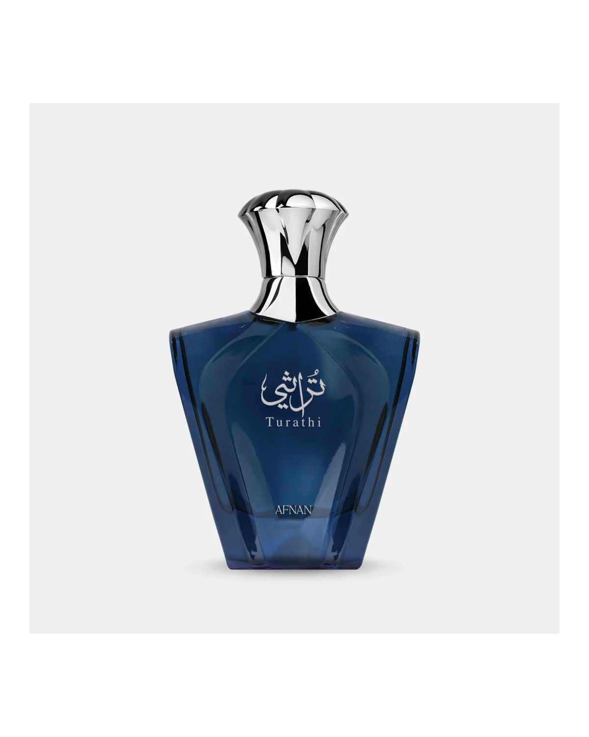 Frasco de Turathi Blue de Afnan, perfume árabes hombre