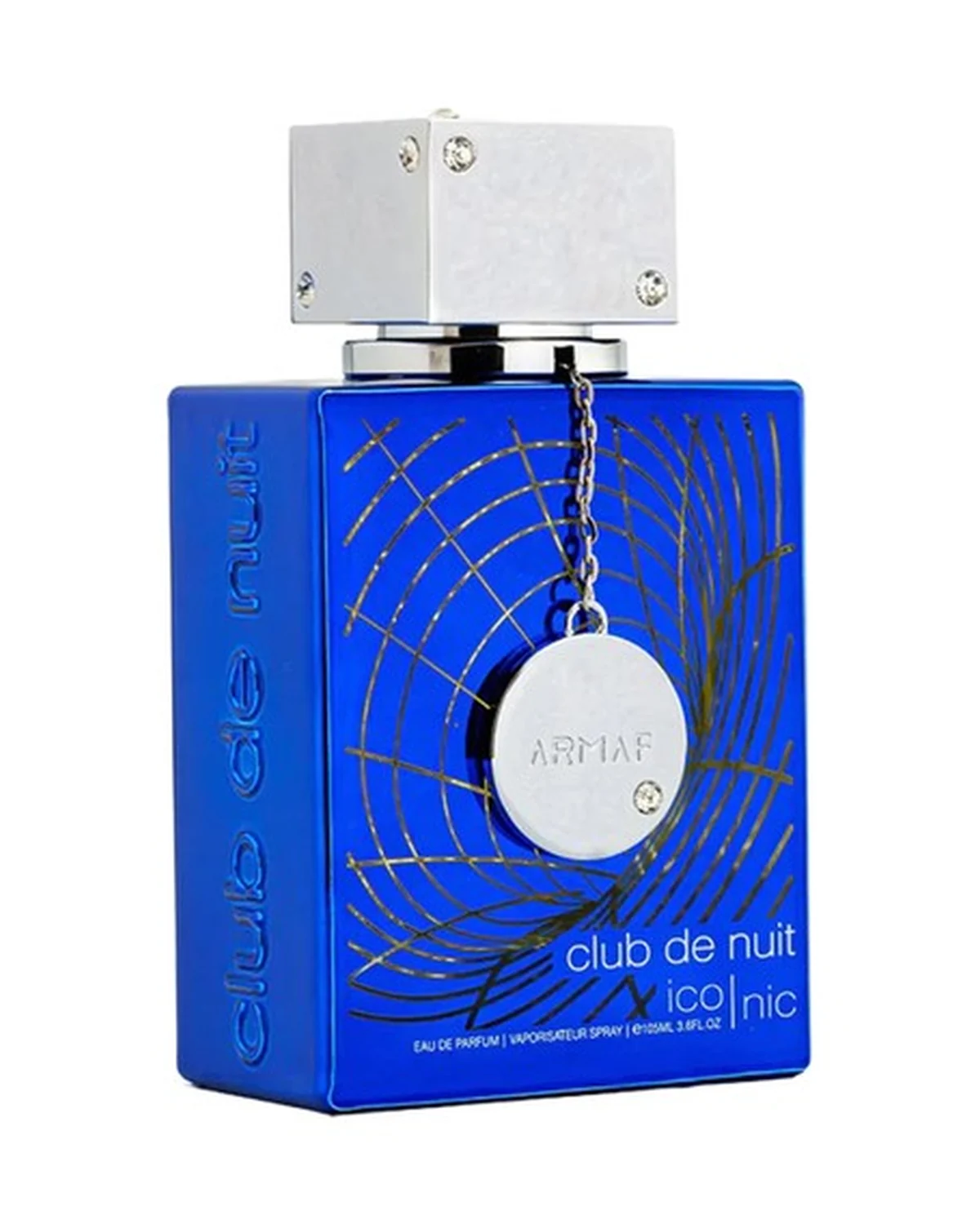Frasco de Iconic de Armaf, perfume árabes hombre