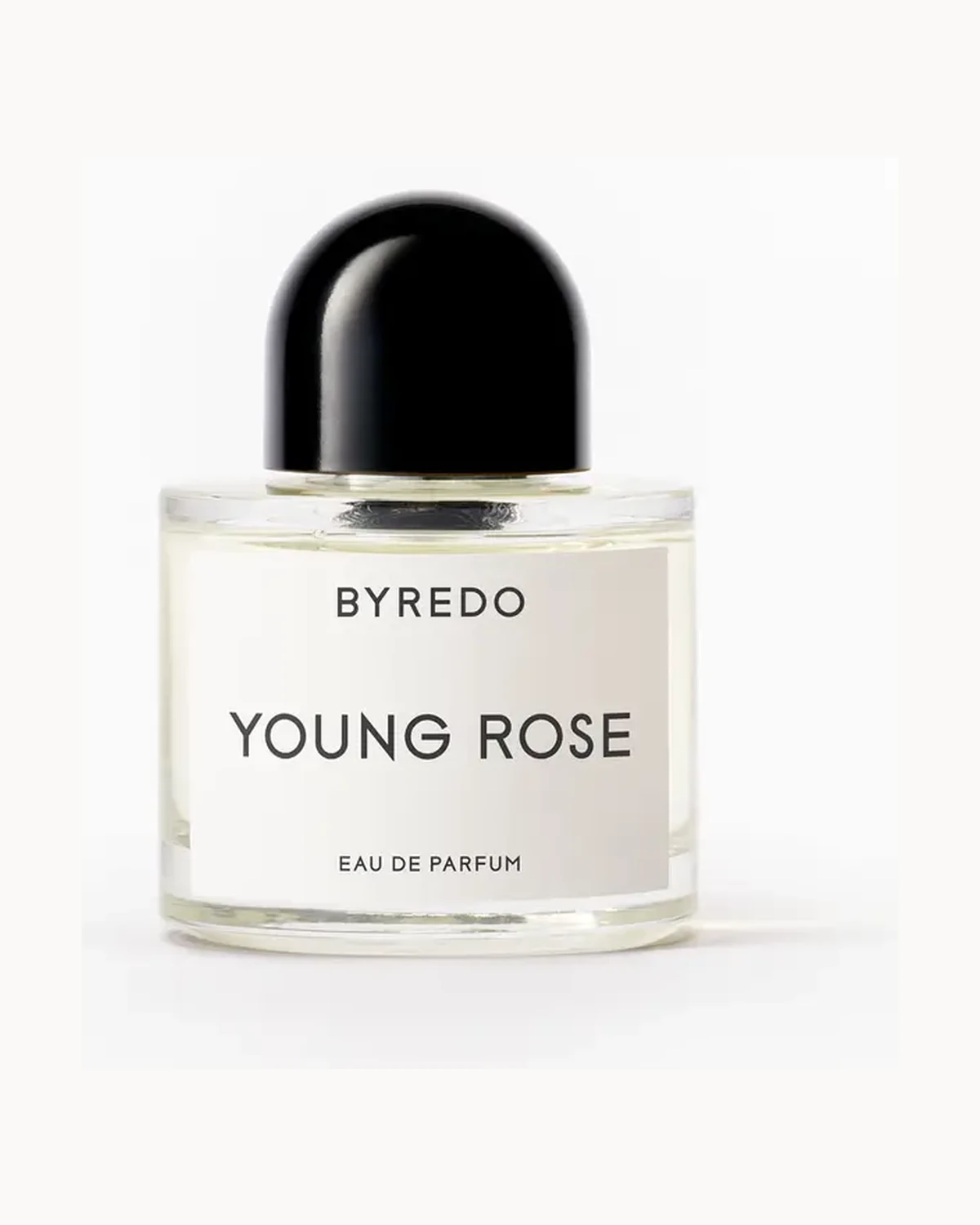 Frasco de Young Rose de Byredo, perfume nicho mujer