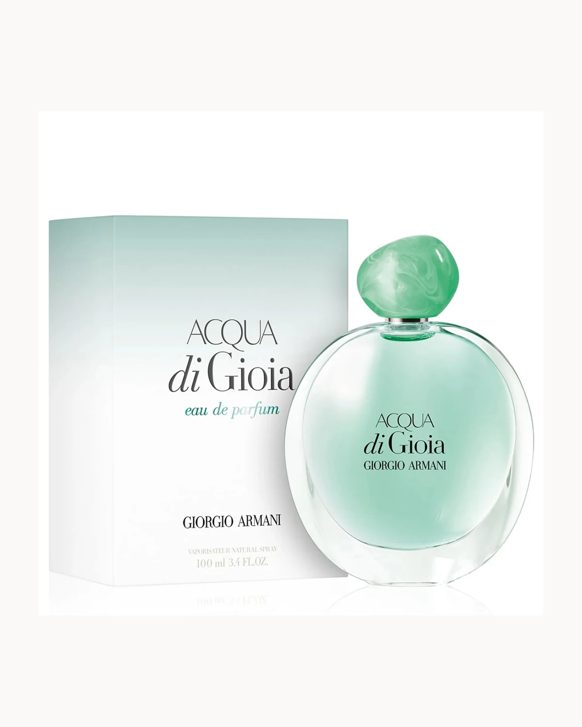 Frasco de Acqua di Gioia de Giorgio Armani, perfume diseñador mujer