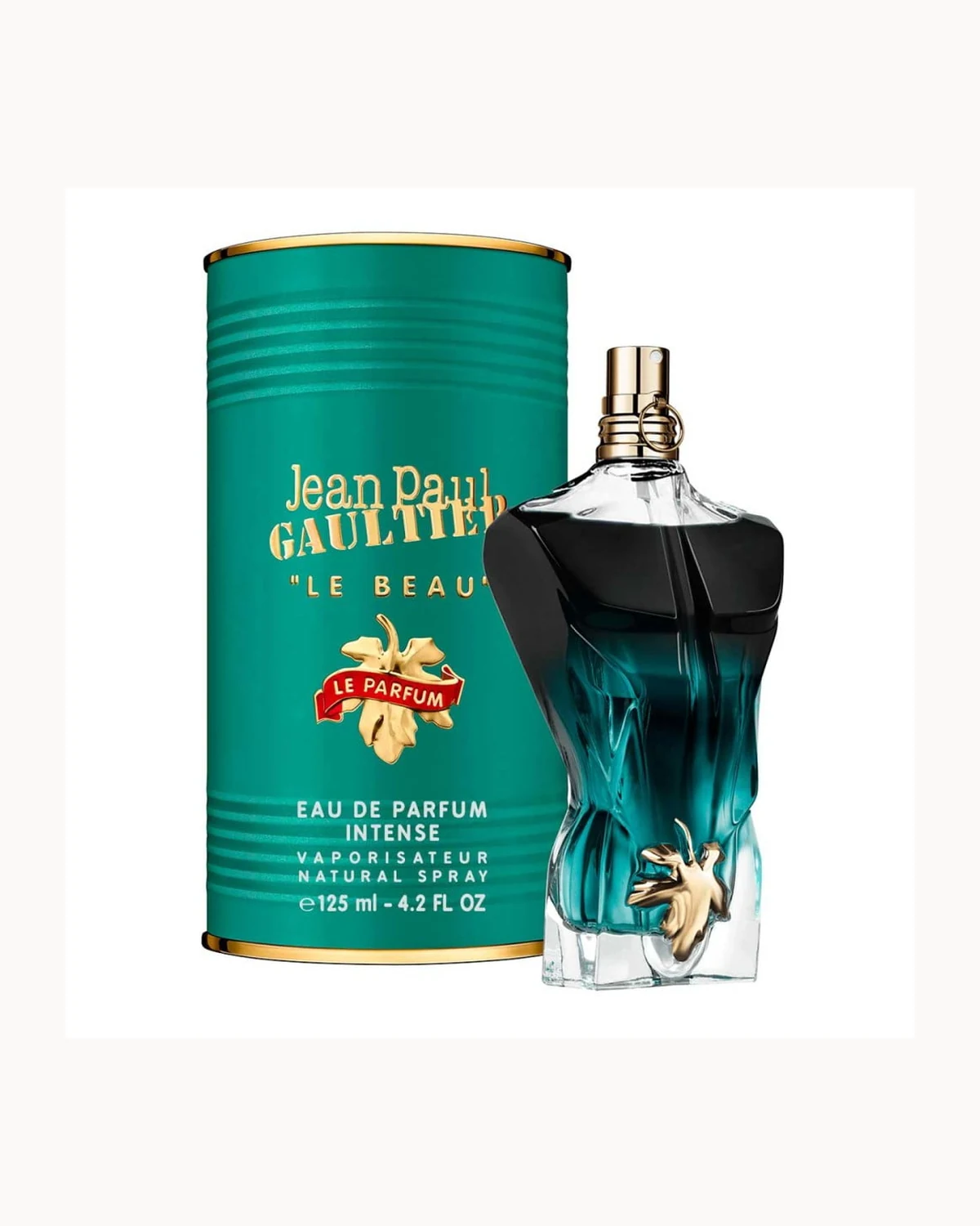 Frasco de Le Beau Le Parfum de Jean Paul Gaultier, perfume diseñador hombre