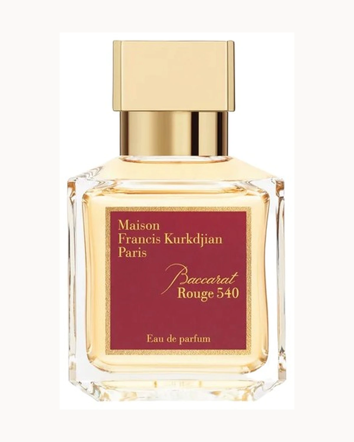 Frasco de Baccarat Rouge 540 de Maison Francis Kurkdjian, perfume nicho unisex
