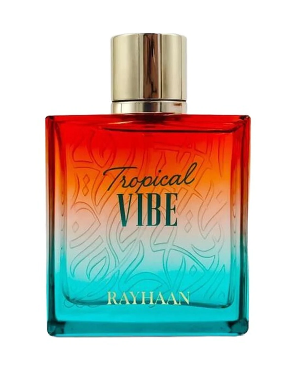 Frasco de Tropical Vibe de Rayhaan, perfume árabes hombre