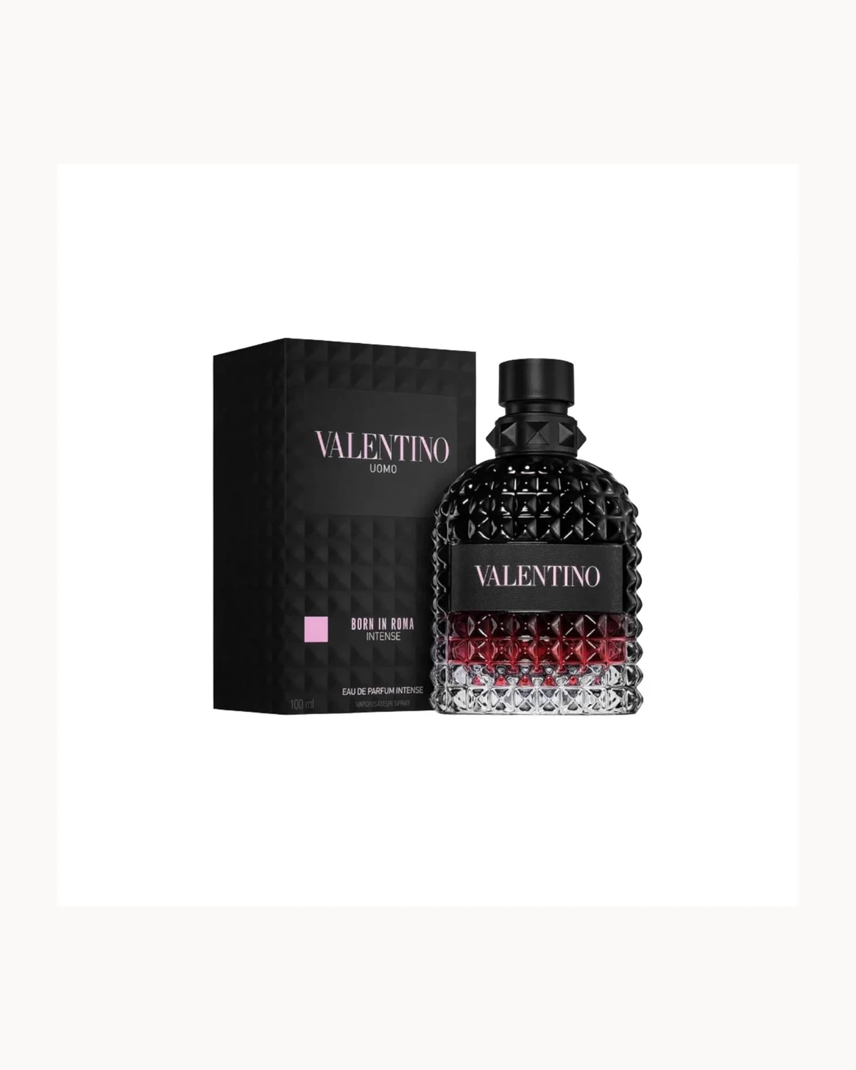 Frasco de Born In Roma Intense de Valentino, perfume diseñador hombre