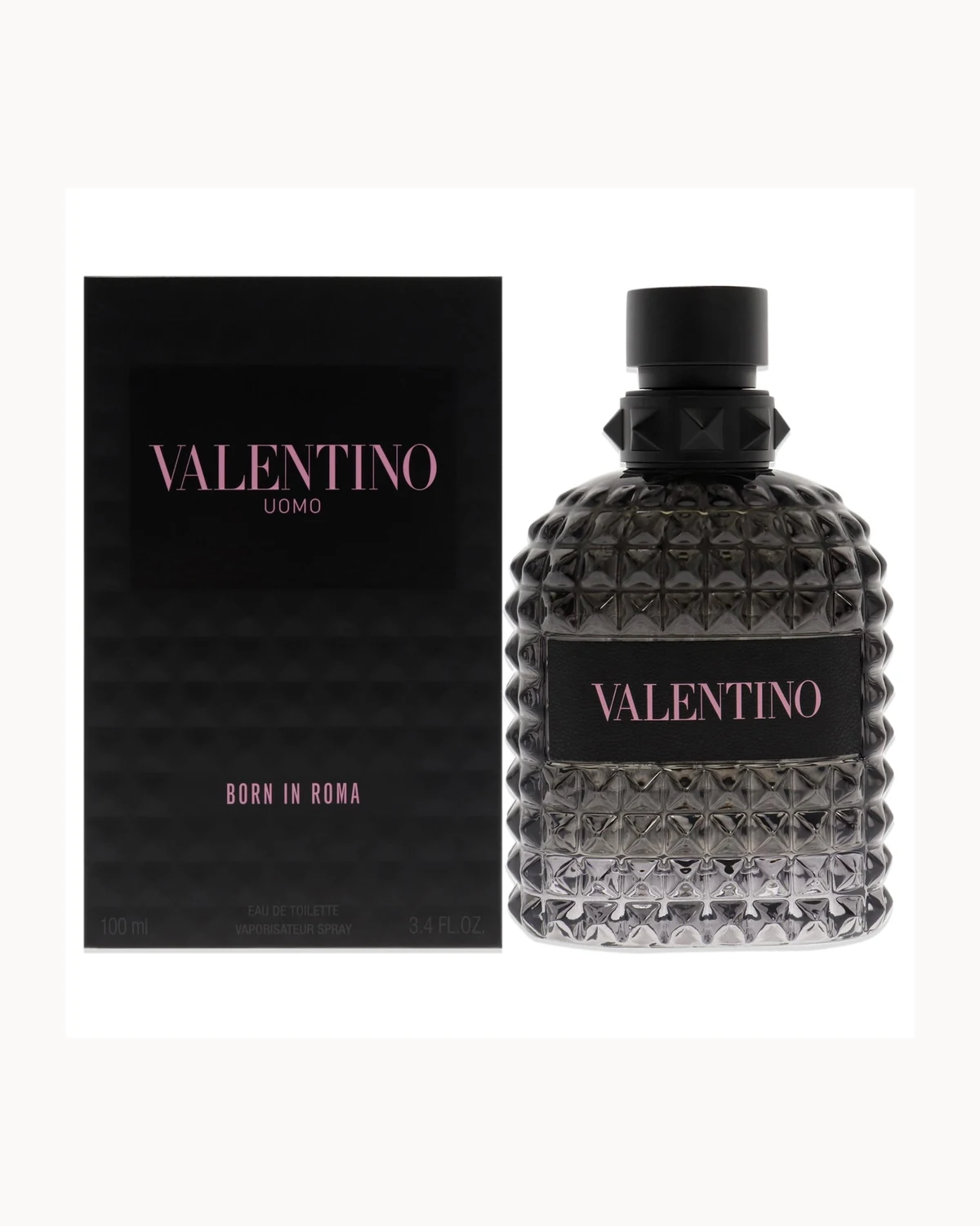 Frasco de Uomo Born In Roma de Valentino, perfume diseñador hombre